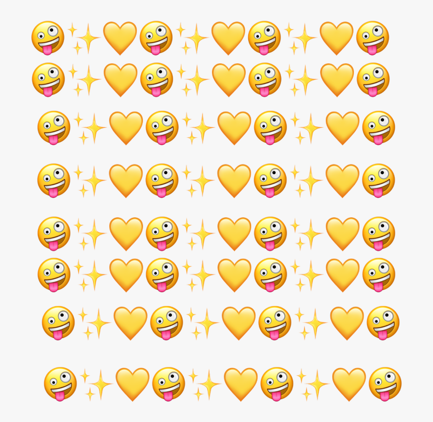 #background #emojiiphone #heart #crazy #corazon #loco - Emoticon, HD Png Download