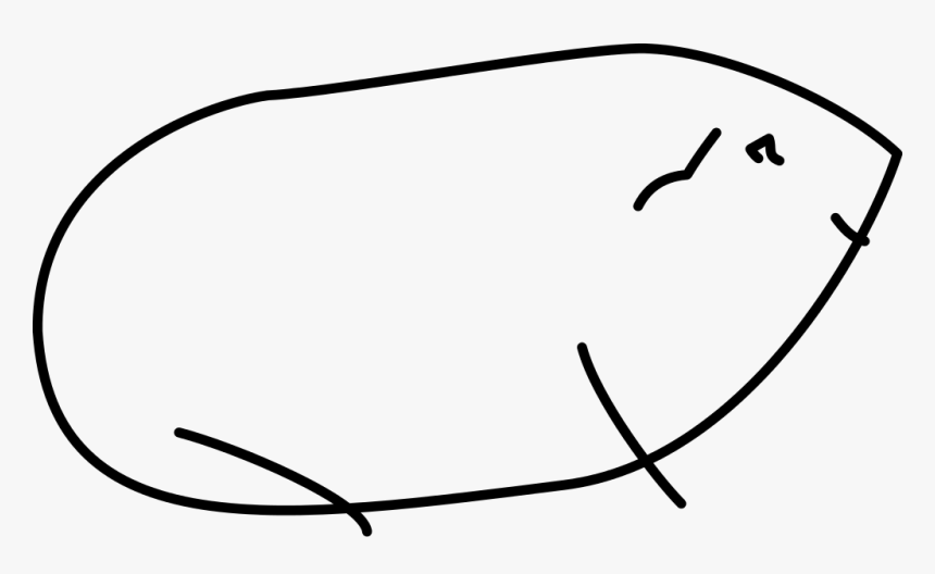 Guinea Pig Sketch, HD Png Download
