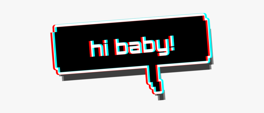 #glitch #interesting #text #aesthetic #freetoedit - Display Device, HD Png Download