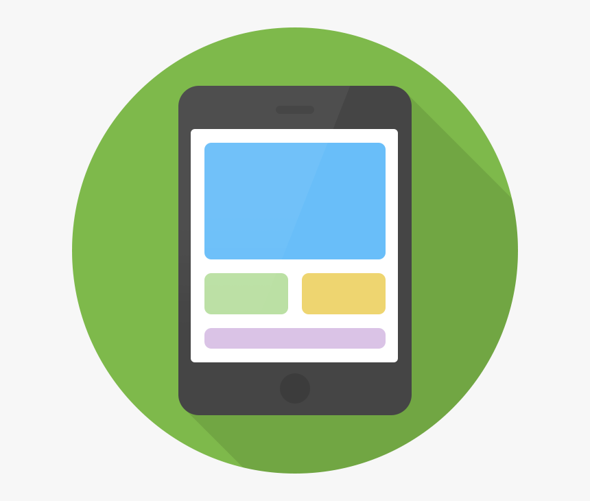 Mobile Icon Green Round, HD Png Download