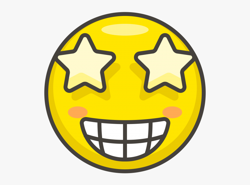 Star Struck Emoji, HD Png Download