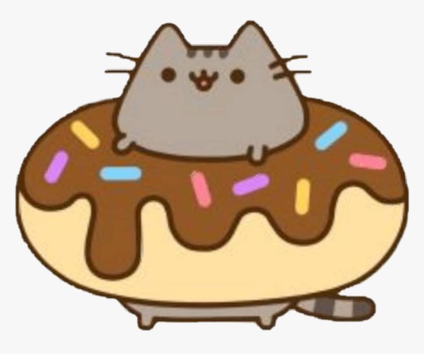 ##freetoedit #cat #pusheen #pusheencat #pusheenthecat - Pusheen Cat In A Donut, HD Png Download