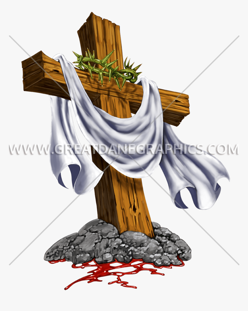 Catholic Clipart Of The Crown Of Thorns And Cross Clip - Cross With Thorns, HD Png Download