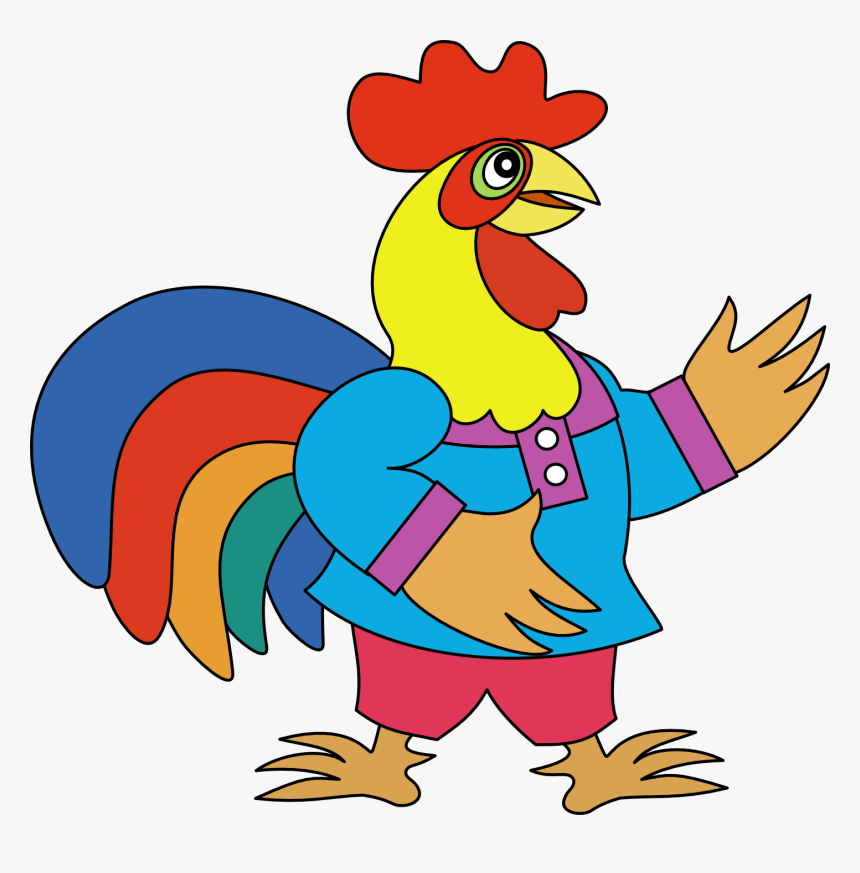 Clipart Roosters With Clothes, HD Png Download