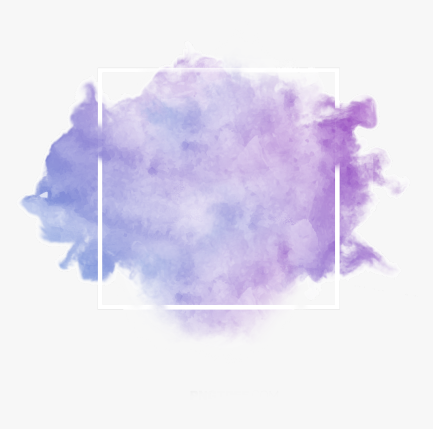 #ftestickers #background #frame #smoke #coloredsmoke - Watercolor Frame Border Png, Transparent Png