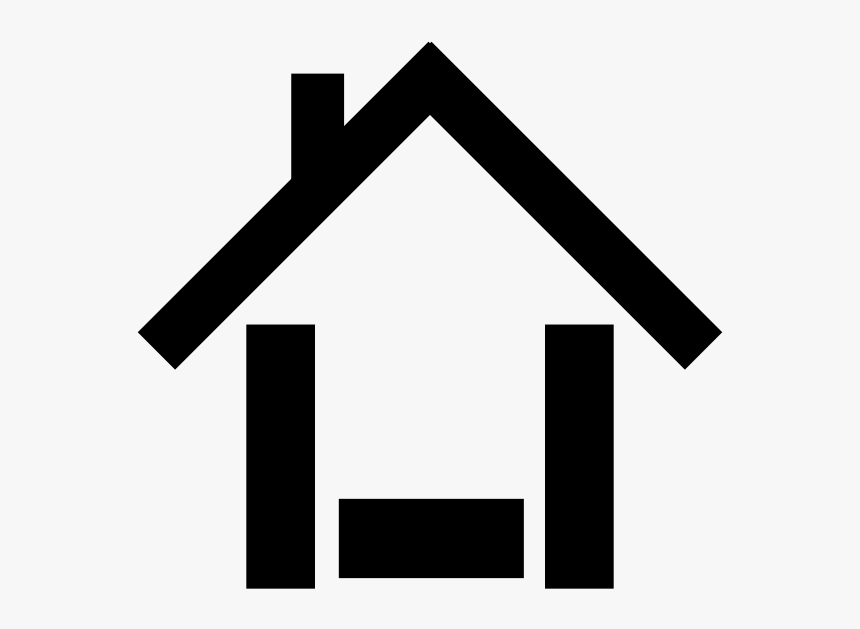 House Icon Black Clip Art At Clker Com Vector Online, HD Png Download