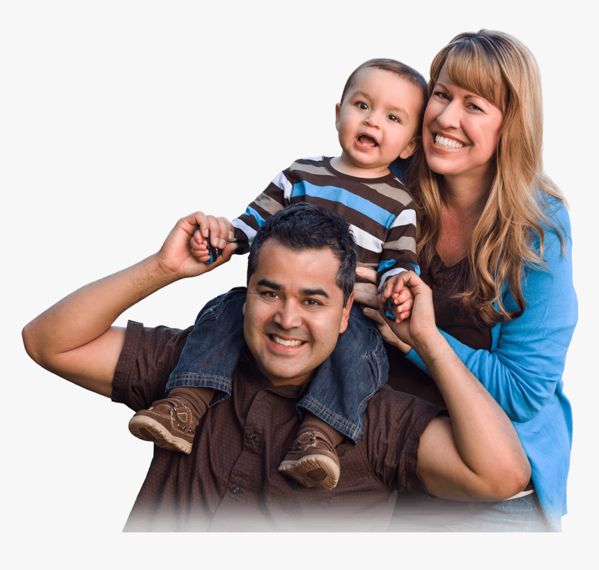 Family In Front Yard, HD Png Download