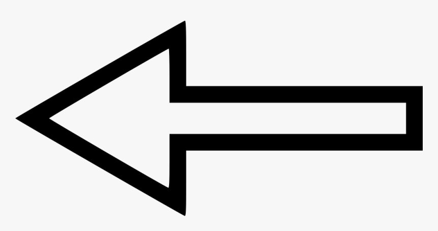 Left Arrow - Arrow Pointing Left White Background, HD Png Download ...