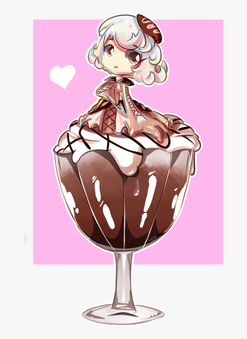 Anime Girl With Mocha Frappuccino, HD Png Download