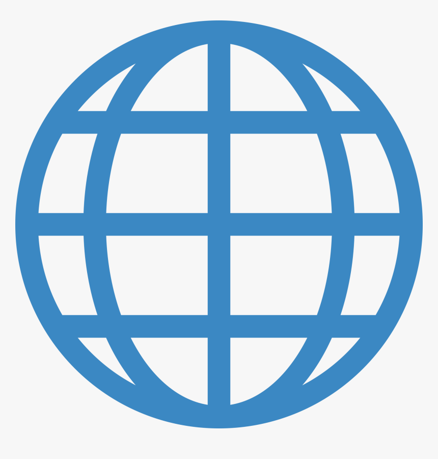 Globe With Meridians Emoji, HD Png Download