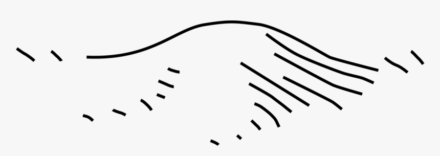 Black And White Clip Art Hill, HD Png Download