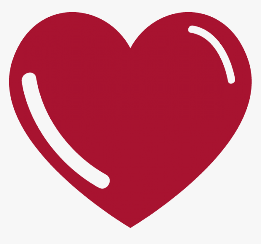 Red Heart With Reflexion Png Image - Heart, Transparent Png