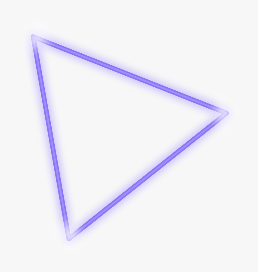 #freetoedit #neon #triangle #purple #glow #frame #border - Triangle, HD Png Download