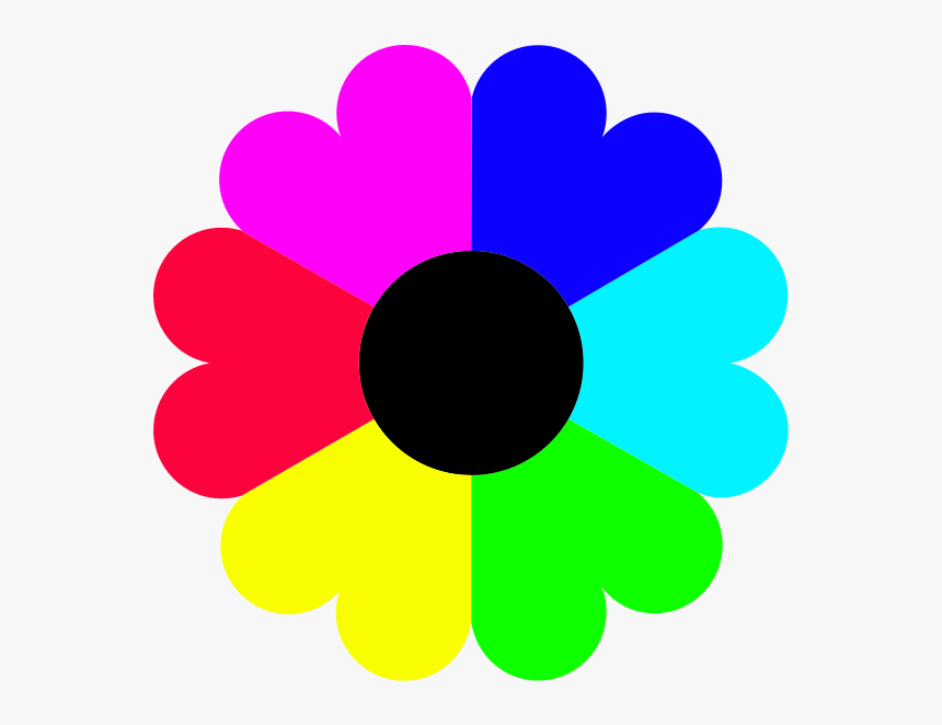 Clip Art Colour Clipart Images - Colorful Flower Clipart, HD Png Download