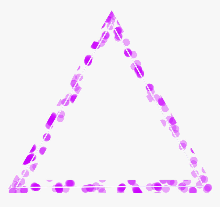 #neon #triangle #purple #freetoedit #geometric #trigon - Picsart Photo Studio, HD Png Download