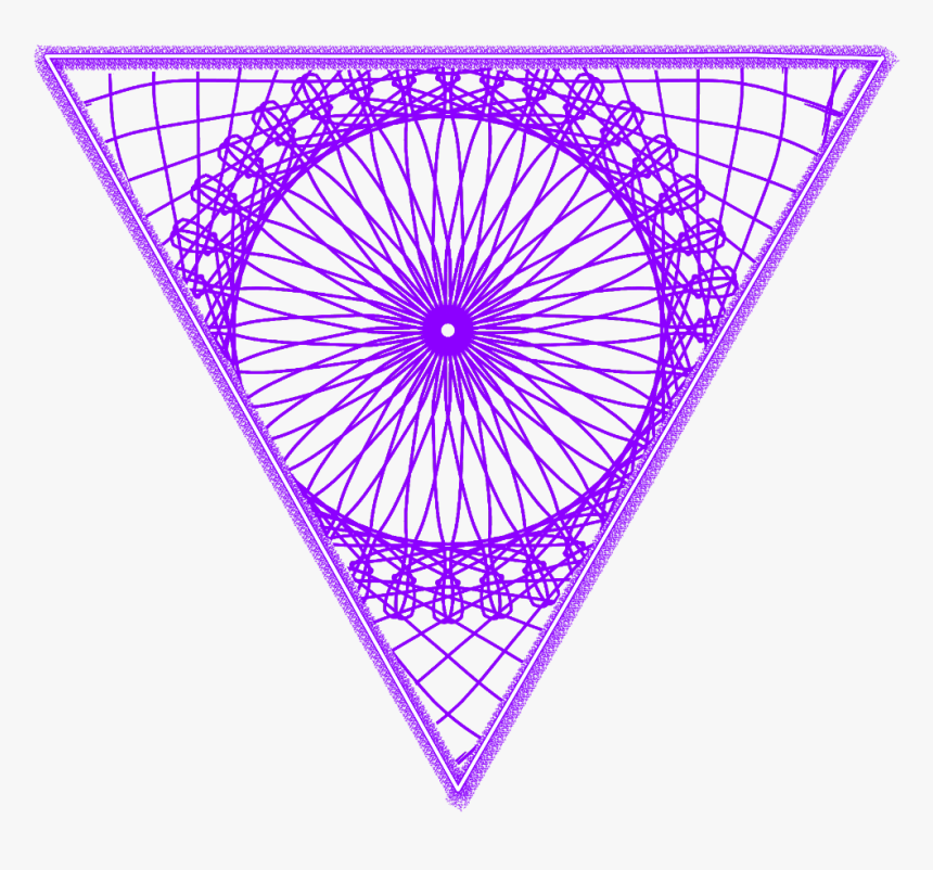 #neon #triangle #freetoedit #geometric #purple #trigon - Shubhdeep Ayurved Medical College & Hospital Indore, HD Png Download