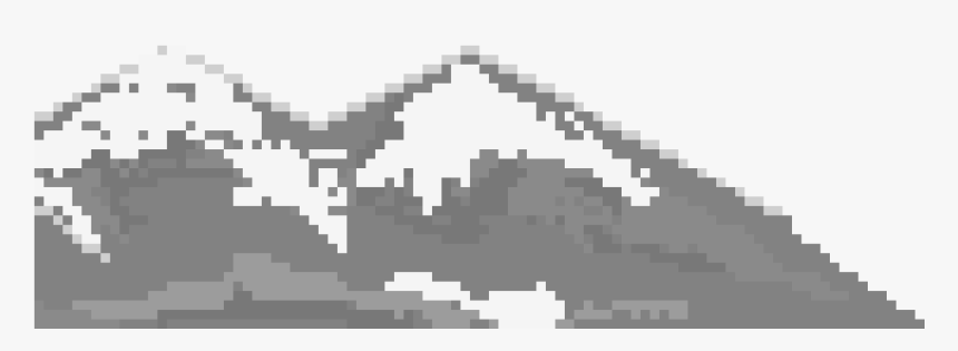 Mountains Pixel Art Png, Transparent Png