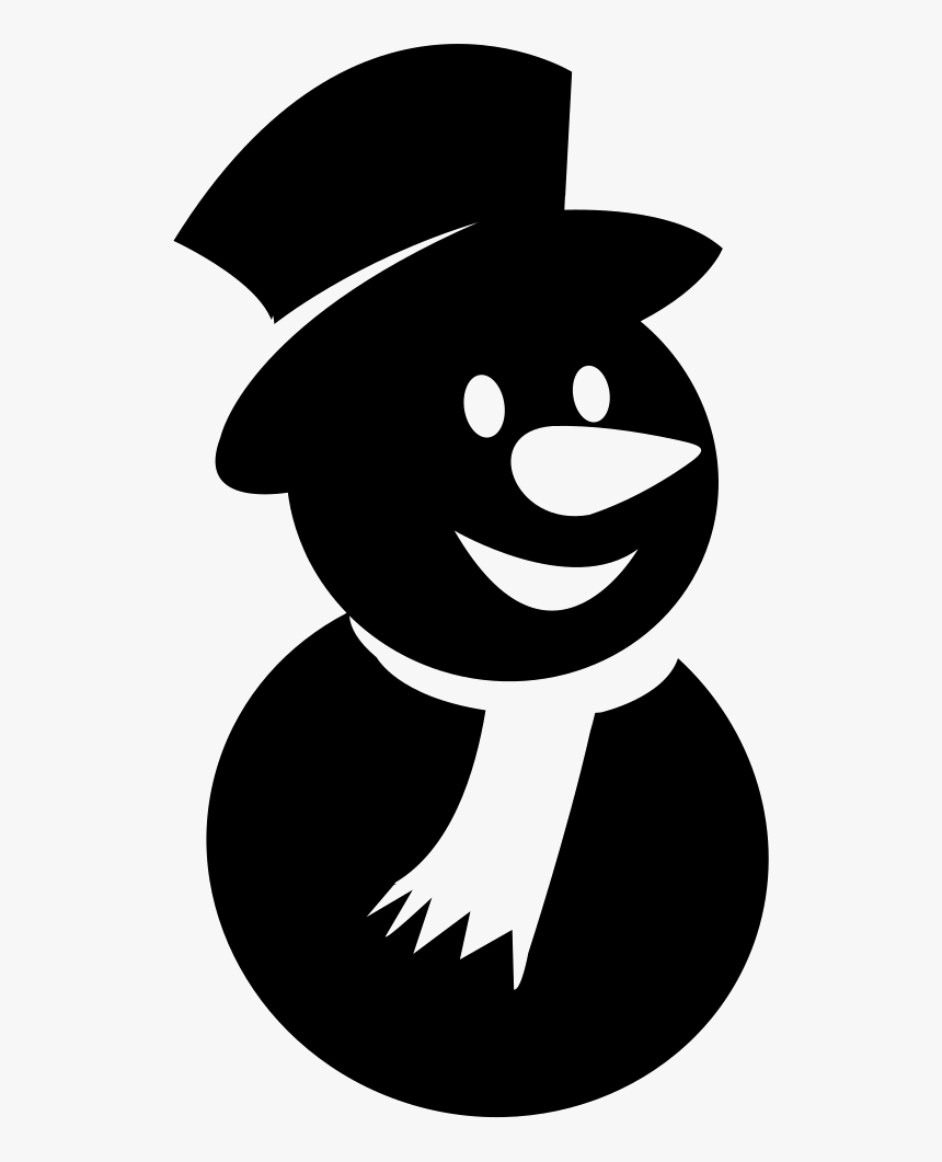 Happy Snowman - Cartoon, HD Png Download