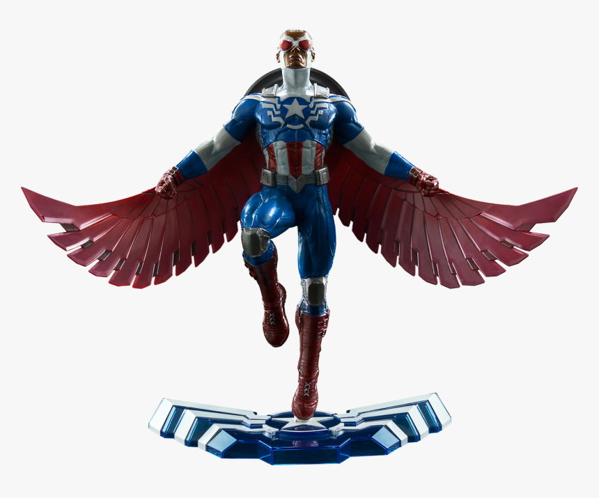 Sam Wilson As Captain America Marvel Gallery 10” Pvc - Sam Falcon Captain America, HD Png Download