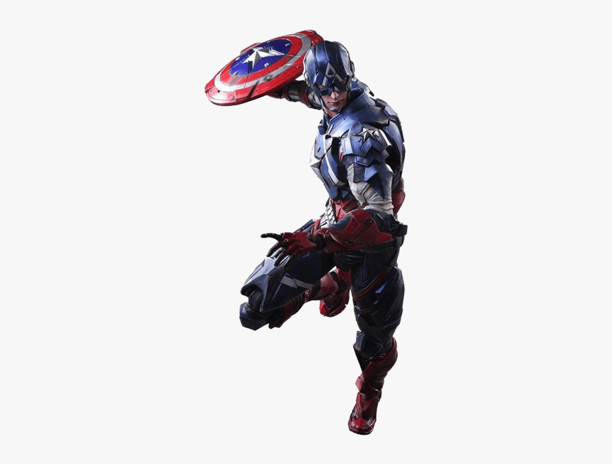 Play Arts Kai Captain America, HD Png Download