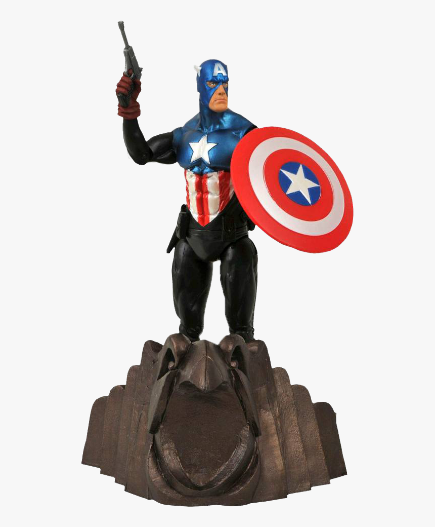 Captain America Marvel Select 7” Action Figure - Capitão America Diamond Select, HD Png Download