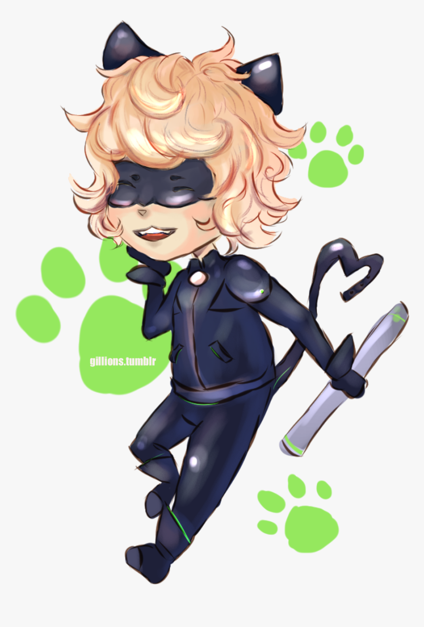 Chat Noir - Cartoon, HD Png Download