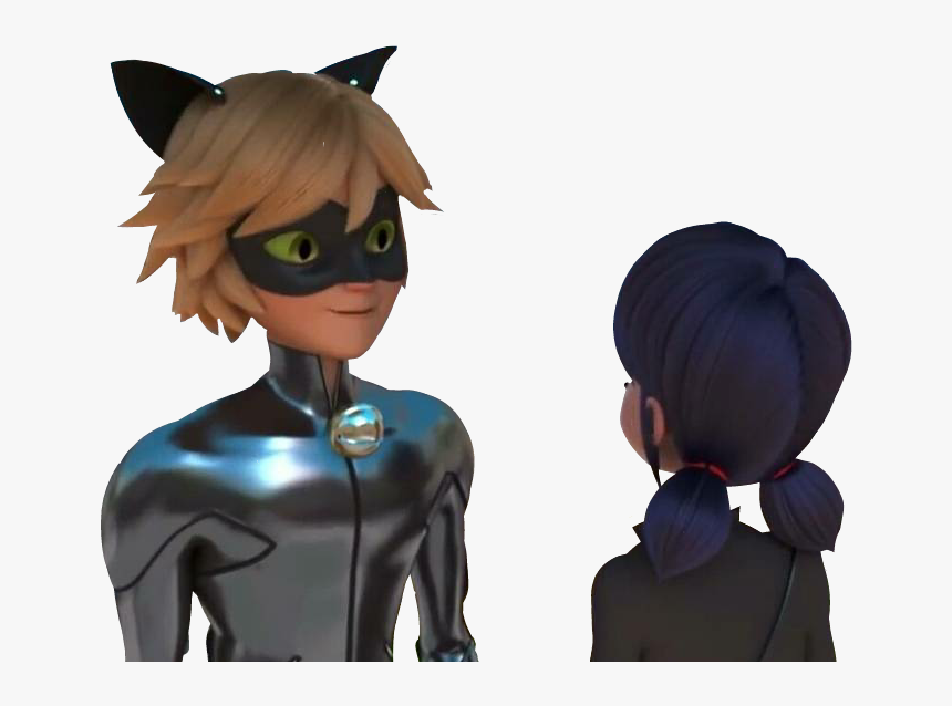 #marichat #miraculous #marinette #catnoir #chatnoir - Cartoon, HD Png Download