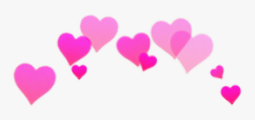#pinkandpurple #emotions #love #heart #sticker #cute - Hearts Over Head Png, Transparent Png