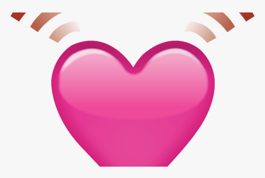 Download Beating Pink Heart Emoji Icon Emoji Island - Heart, HD Png Download