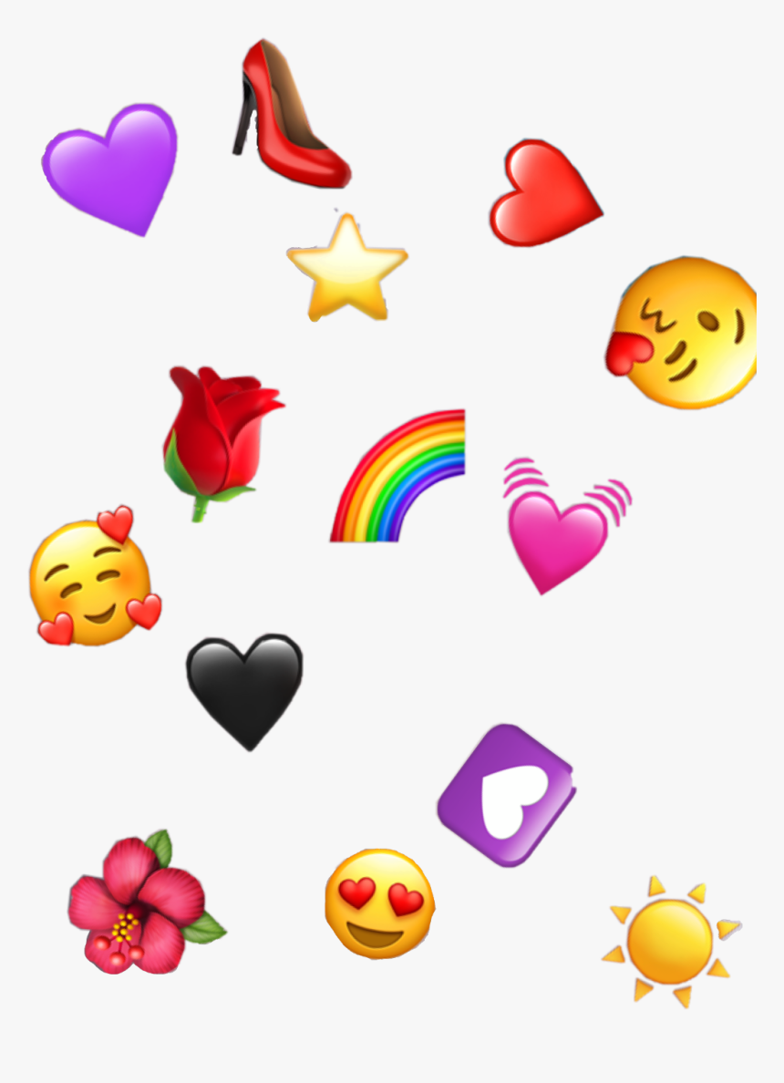 #emoji #emojis #background #emojibackground #heart - Heart, HD Png Download