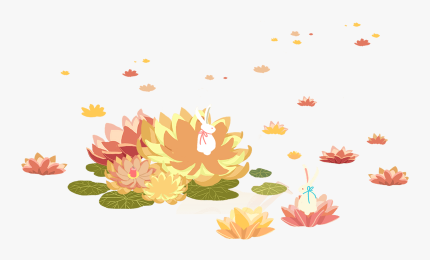 花好月圆毛笔中国风中秋节字体 - Illustration, HD Png Download
