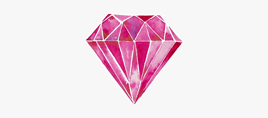 Diamonds Watercolor Painting, HD Png Download
