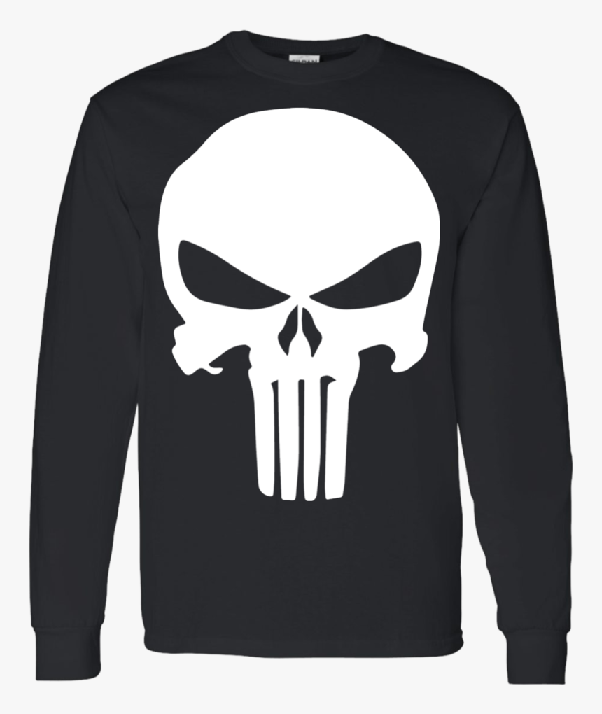 The Punisher Skull T-shirt - Punisher Skull White, HD Png Download