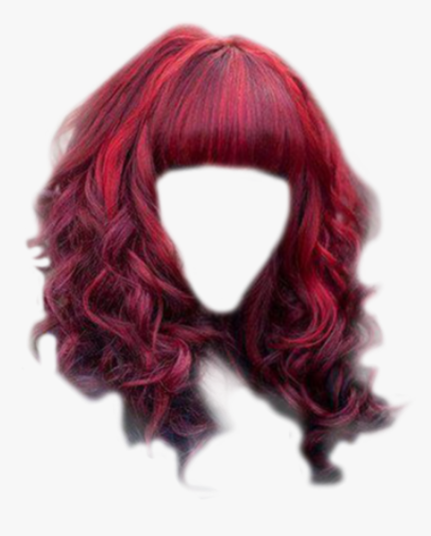 #hair #red #highlights #costume #dressup - Lace Wig, HD Png Download