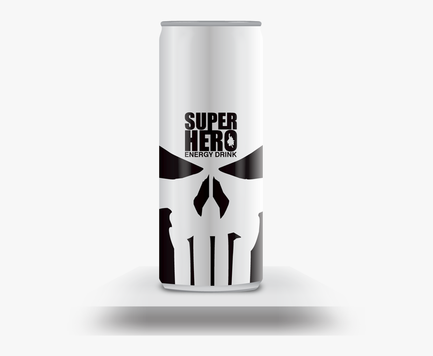 Punisher Skull , Png Download - Energy Drink White Can, Transparent Png