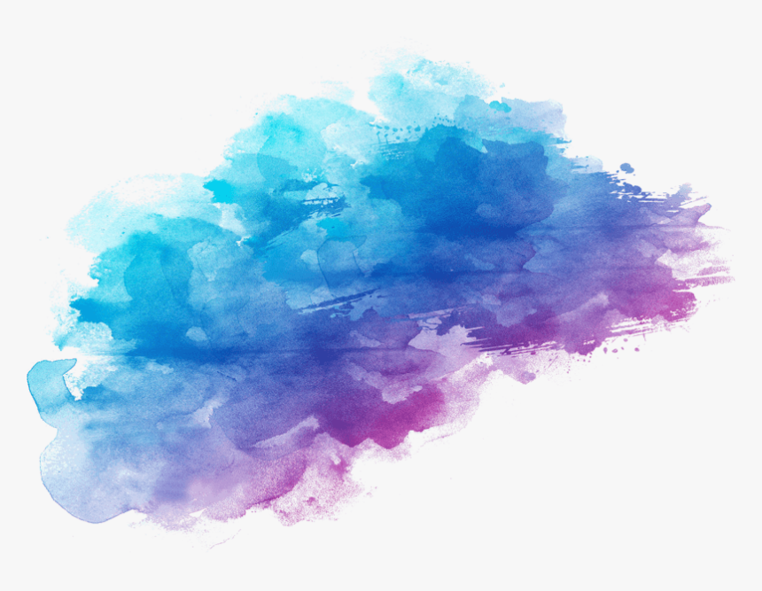 手绘五彩水墨梅花 - Watercolor Paint, HD Png Download