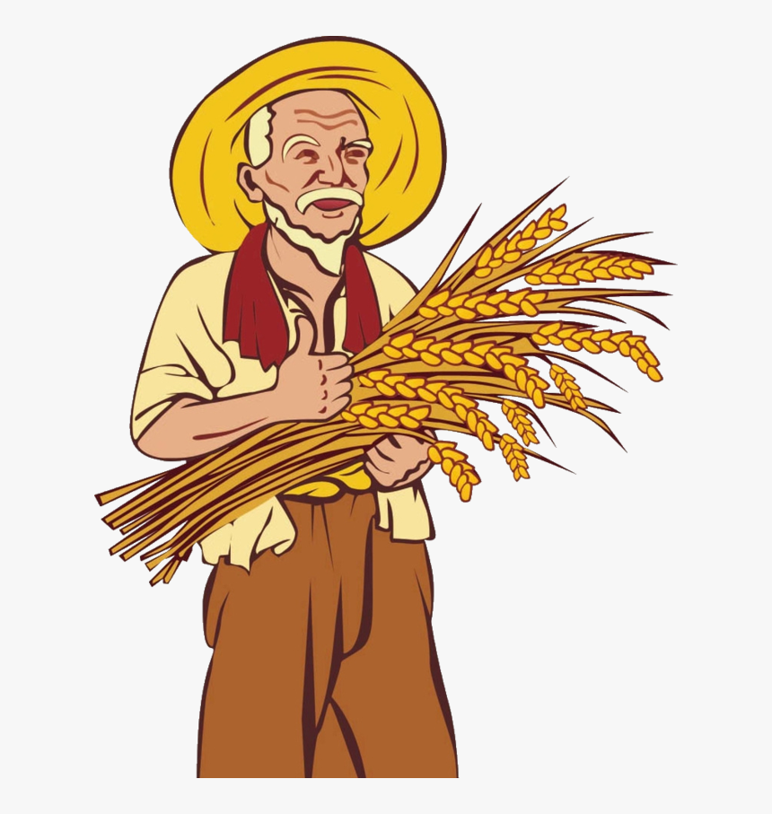 Png Free Library Farmer Agriculture Clip Art Transprent - Clipart Farmer Png, Transparent Png