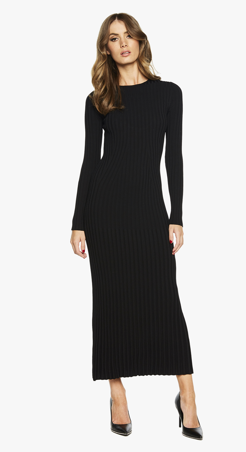 Low Back Rib Dress In Colour Caviar - Tiare Hawaii Cheyenne Dress, HD Png Download