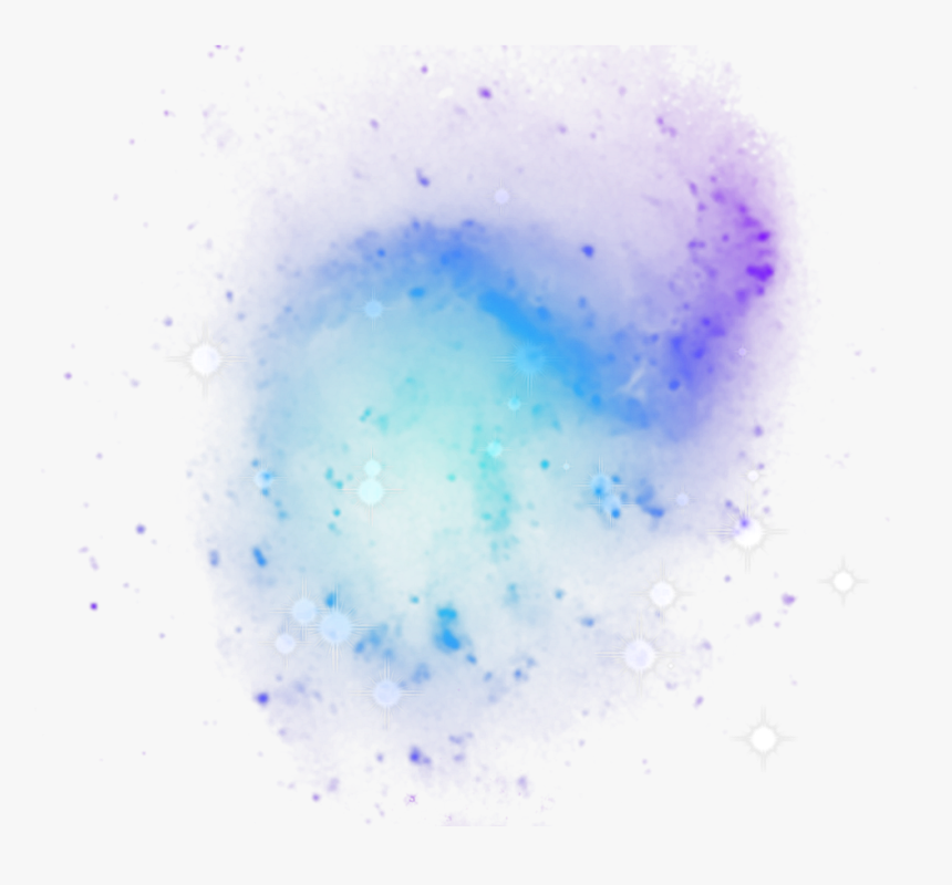 #effect #starry #sky #blue #purple #gradient #decoration - Watercolor Paint, HD Png Download