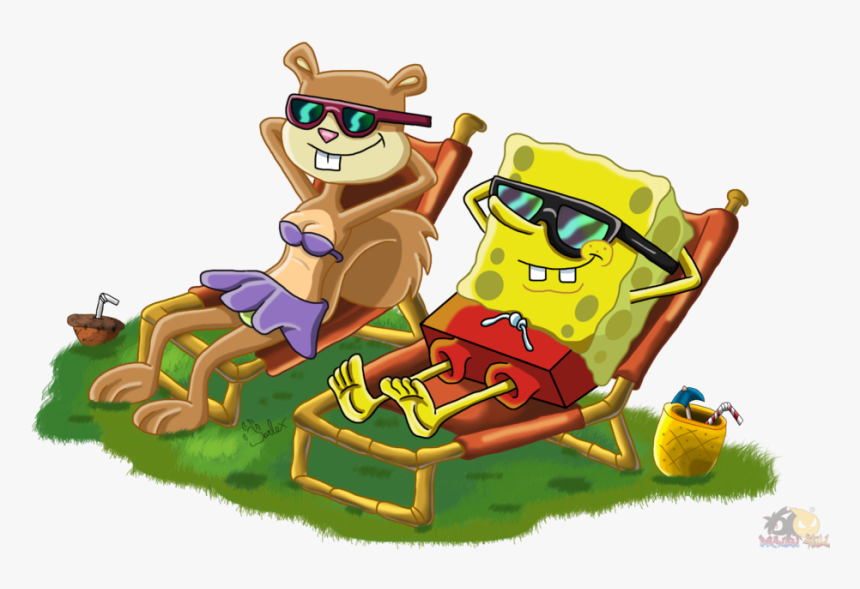 Sandy And Spongebob Png, Transparent Png