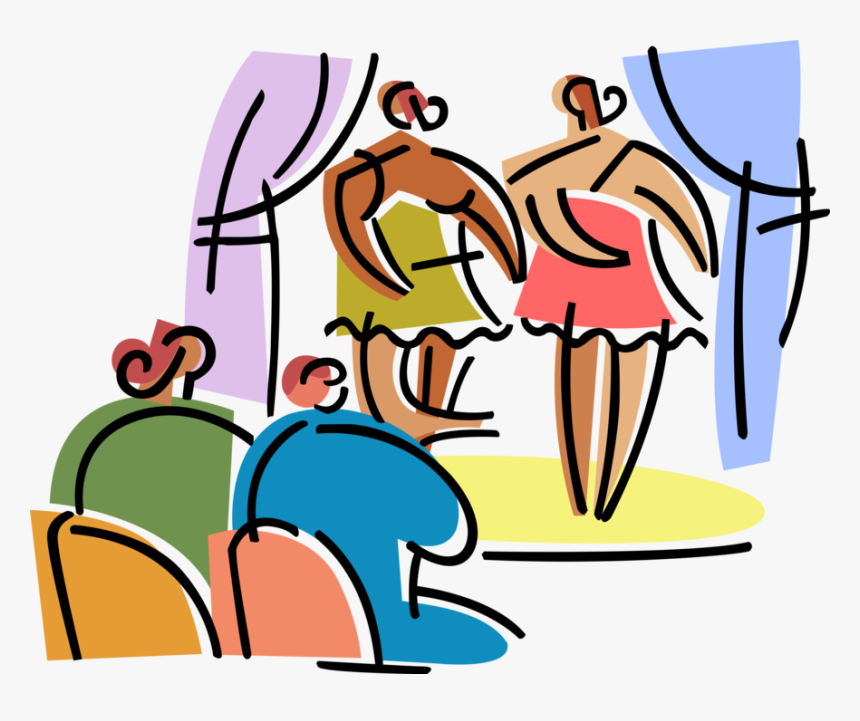 Vector Illustration Of Thespian Stage Actors Perform - Perform Clipart, HD Png Download