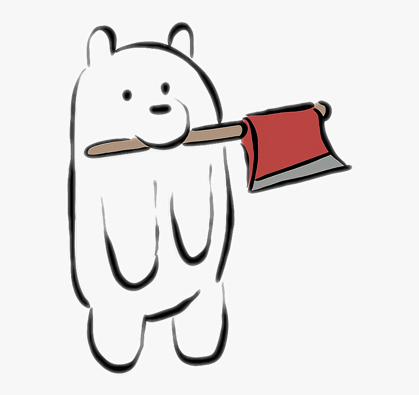 #icebear #webarebears #axe #doodle, HD Png Download
