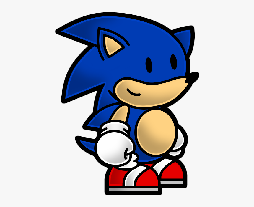 Paper Sonic The Hedgehog, HD Png Download