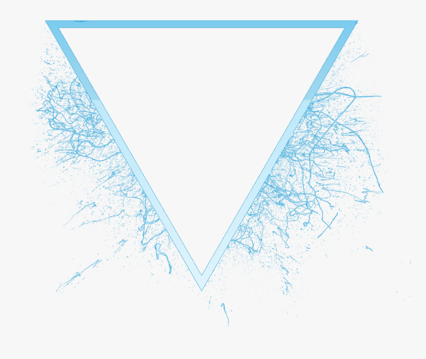 #splash #neon #glow #effect #neoneffect #border #triangleart - Motif, HD Png Download