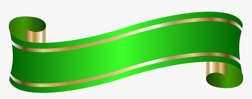 Elegant Banner Green Png Clip Art - Transparent Background Ribbon Blue Png, Png Download