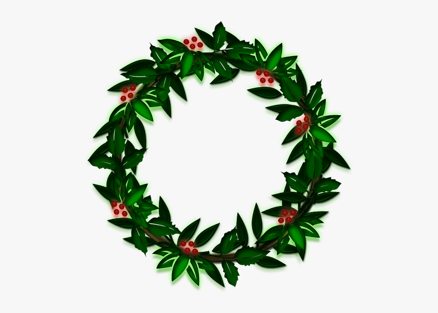 Evergreen Wreath Clipart - Christmas Day, HD Png Download