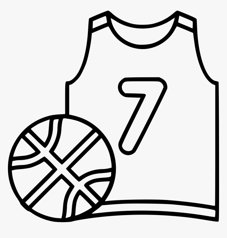 Basketball T Shirt Ball - Outline Of A Clock With Transparent Background, HD Png Download