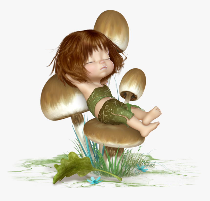 #ftestickers #mushroom #fairy #elf #asleep #cute - Religión De Buenas Noches, HD Png Download