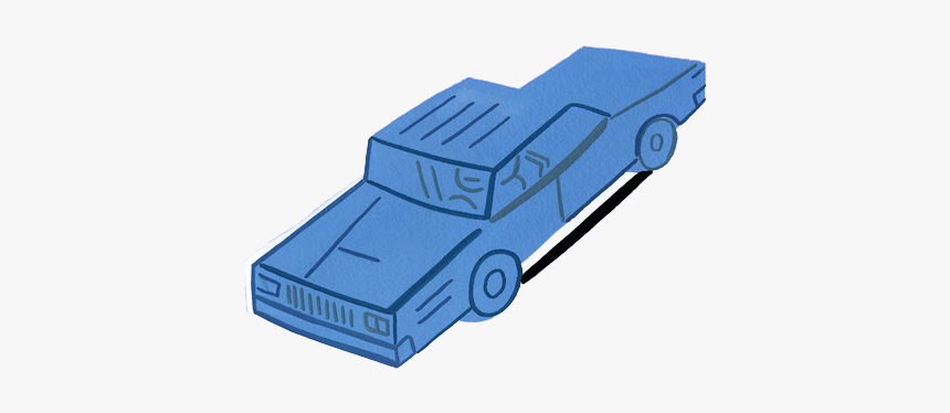 Blue Car - Off-road Vehicle, HD Png Download