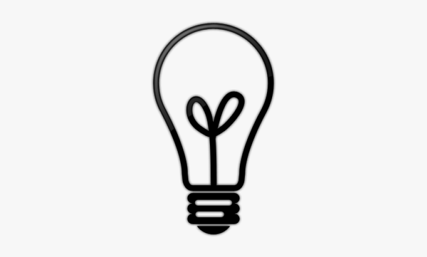 Bulb Clipart Incandescent Light Bulb - Transparent Black Light Bulb, HD Png Download